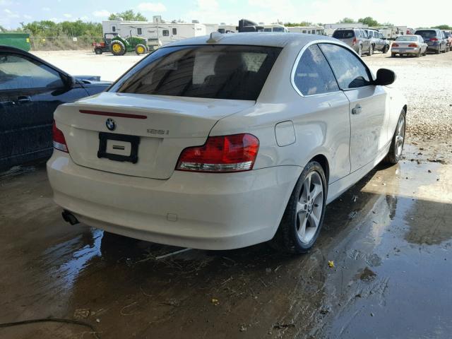 WBAUP7C51BVP22058 - 2011 BMW 128 I WHITE photo 4