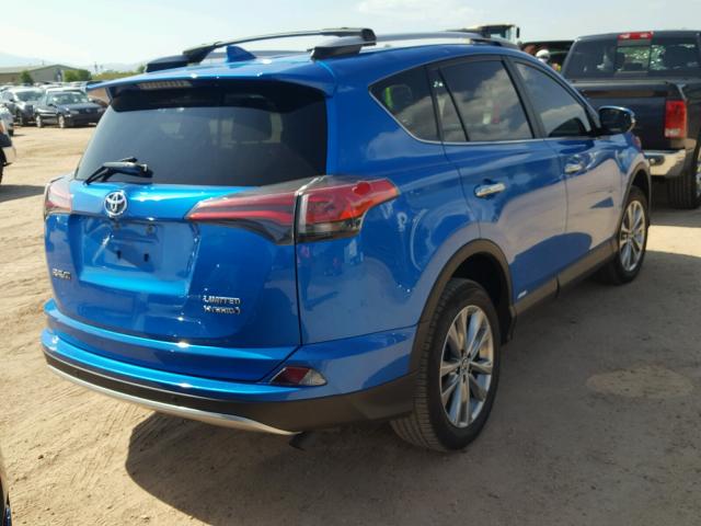 JTMDJREV1GD024480 - 2016 TOYOTA RAV4 HV LI BLUE photo 4