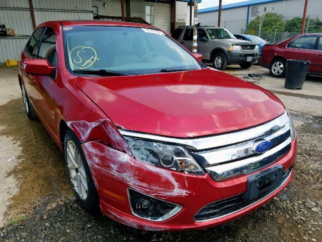 3FAHP0JG1CR253851 - 2012 FORD FUSION SEL RED photo 1