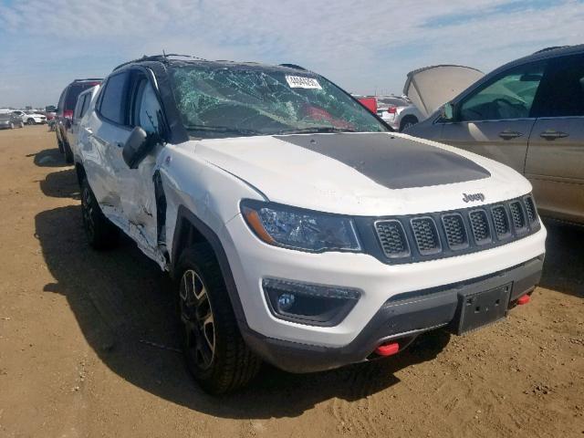 3C4NJDDB5KT661907 - 2019 JEEP COMPASS TR WHITE photo 1