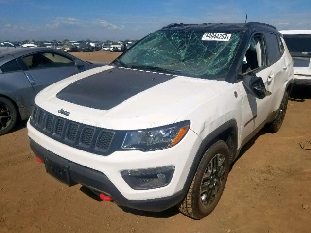 3C4NJDDB5KT661907 - 2019 JEEP COMPASS TR WHITE photo 2