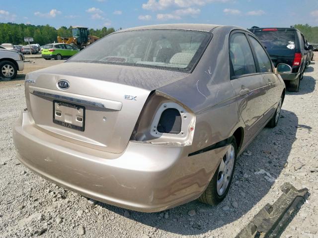 KNAFE121275449276 - 2007 KIA SPECTRA EX GOLD photo 4