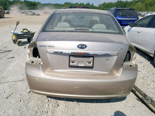 KNAFE121275449276 - 2007 KIA SPECTRA EX GOLD photo 9