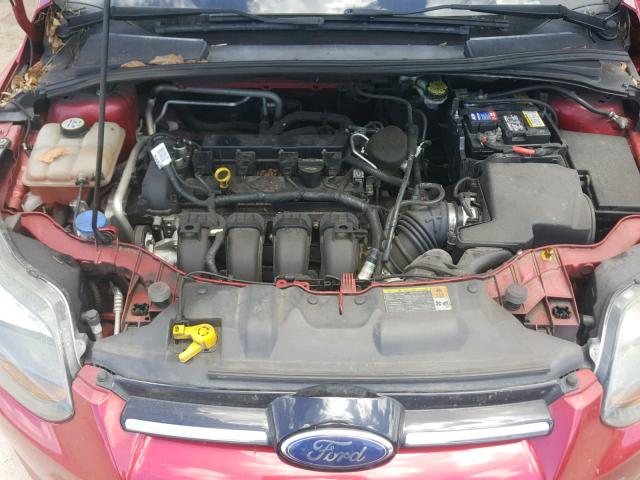 1FAHP3J23CL241687 - 2012 FORD FOCUS TITA RED photo 7