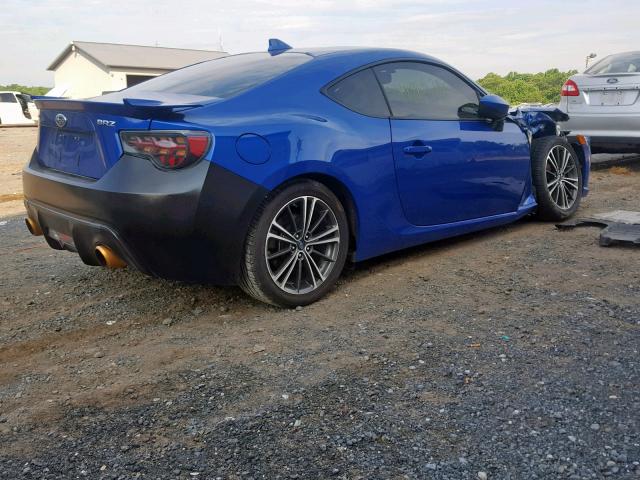 JF1ZCAB12F9605173 - 2015 SUBARU BRZ 2.0 PR BLUE photo 4