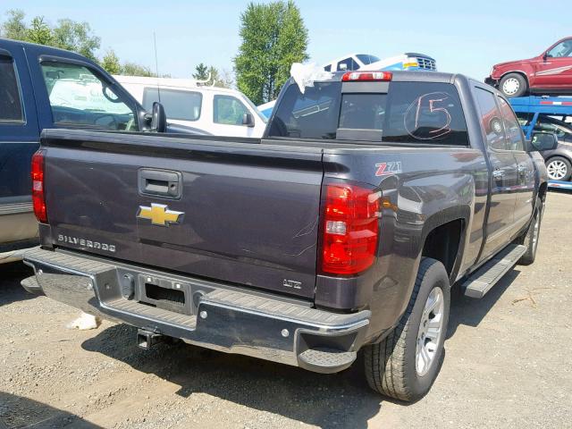 1GCUKSEC6EF194225 - 2014 CHEVROLET SILVERADO GRAY photo 4