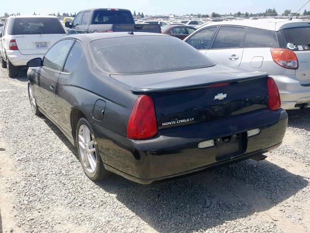 2G1WM16K869396070 - 2006 CHEVROLET MONTE CARL შავი ფოტო 3