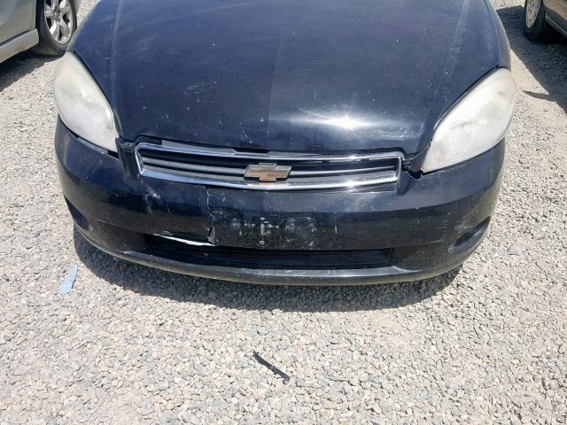 2G1WM16K869396070 - 2006 CHEVROLET MONTE CARL შავი ფოტო 9