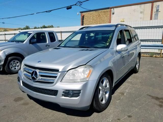 4JGBF71E07A121346 - 2007 MERCEDES-BENZ GL 450 4MA SILVER photo 2