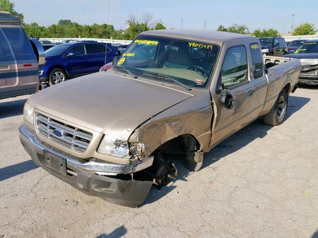 1FTYR44E32PB11125 - 2002 FORD RANGER SUP GOLD photo 2