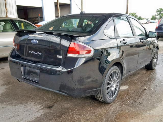 1FAHP3GN9BW184300 - 2011 FORD FOCUS SES BLACK photo 4