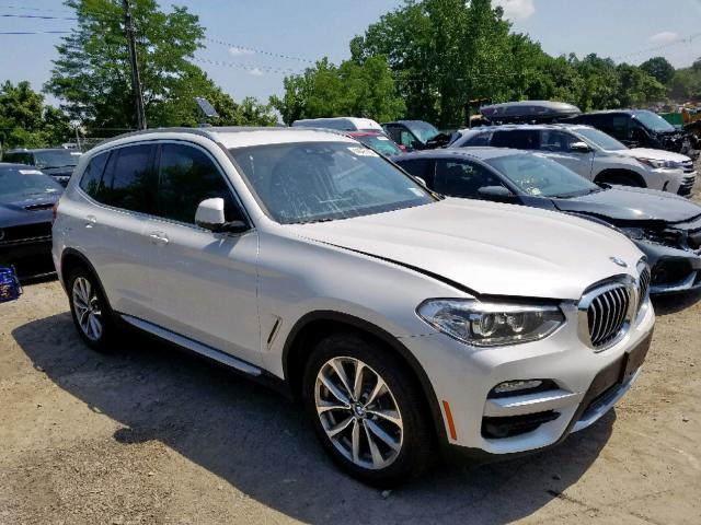 5UXTR9C57KLE19822 - 2019 BMW X3 XDRIVE3 WHITE photo 1