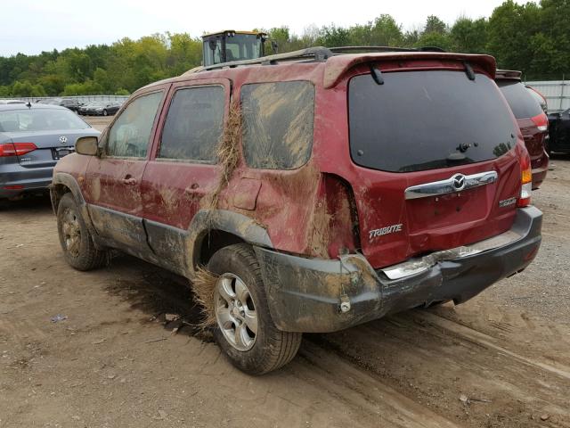 4F2CZ06144KM04013 - 2004 MAZDA TRIBUTE ES MAROON photo 3