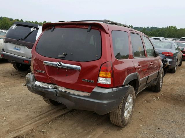 4F2CZ06144KM04013 - 2004 MAZDA TRIBUTE ES MAROON photo 4