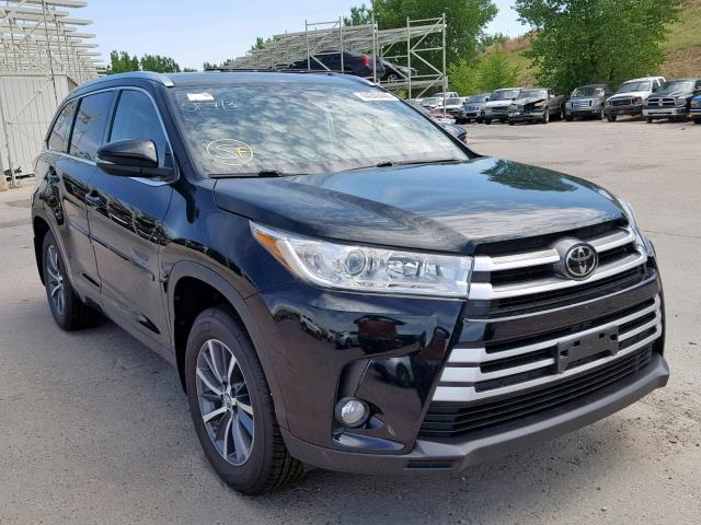 5TDJZRFH5HS415691 - 2017 TOYOTA HIGHLANDER BLACK photo 1