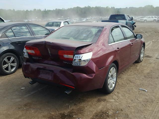 3LNHM26166R620746 - 2006 LINCOLN ZEPHYR BURGUNDY photo 4