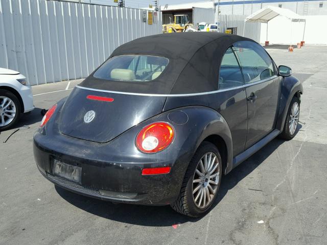 3VWRG31Y27M405788 - 2007 VOLKSWAGEN NEW BEETLE BLACK photo 4