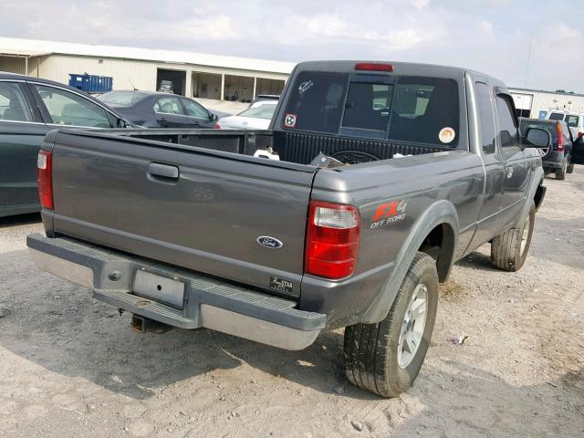 1FTZR45E64PB44402 - 2004 FORD RANGER SUP GRAY photo 4