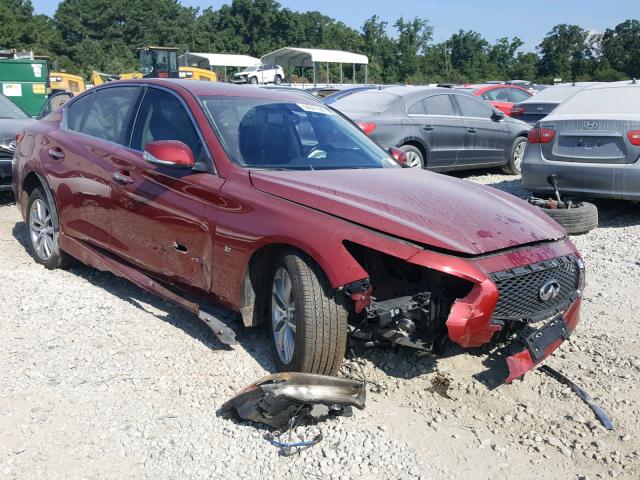 JN1BV7AR9EM701980 - 2014 INFINITI Q50 BASE RED photo 1