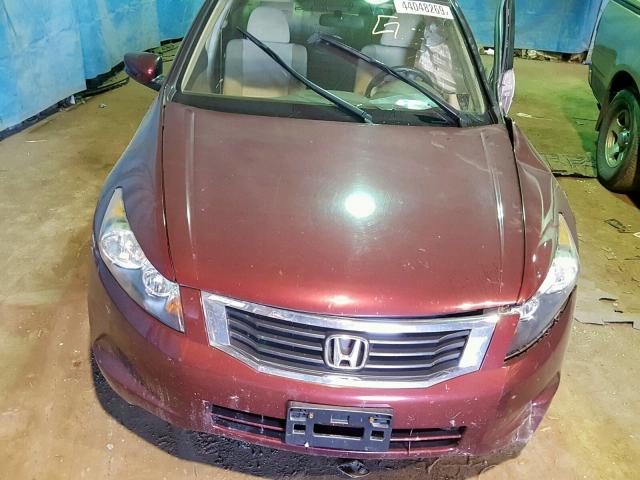 1HGCP26348A133793 - 2008 HONDA ACCORD LX MAROON photo 7