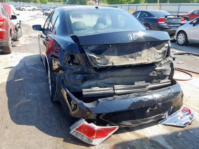 1HGCP26829A058475 - 2009 HONDA ACCORD EXL BLACK photo 3