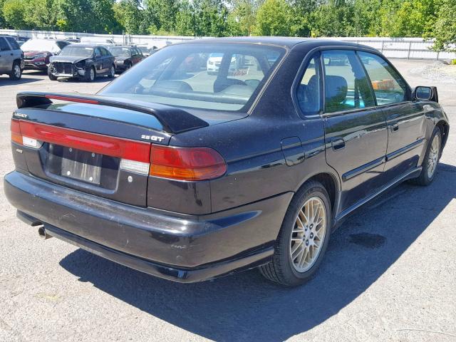 4S3BD6756X7250054 - 1999 SUBARU LEGACY GT BLACK photo 4