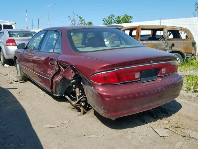 2G4WY55J811128005 - 2001 BUICK CENTURY LI MAROON photo 3