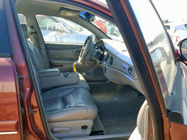 2G4WY55J811128005 - 2001 BUICK CENTURY LI MAROON photo 5