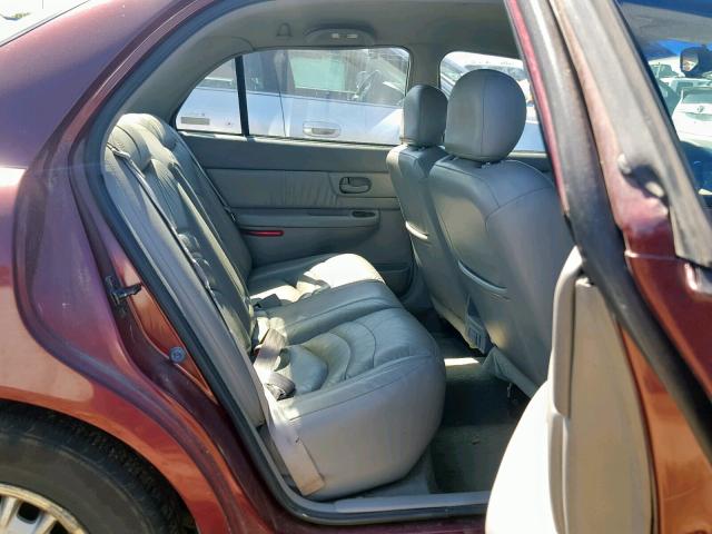 2G4WY55J811128005 - 2001 BUICK CENTURY LI MAROON photo 6