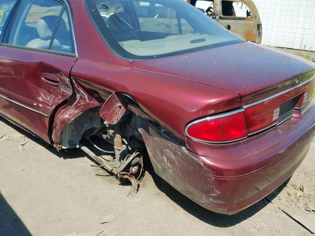 2G4WY55J811128005 - 2001 BUICK CENTURY LI MAROON photo 9