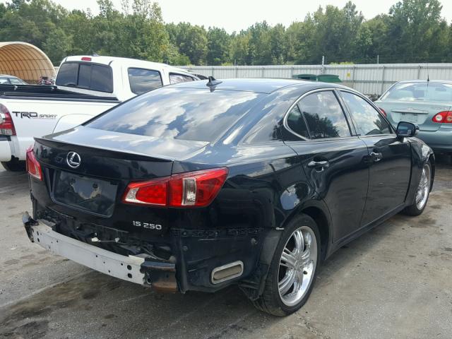 JTHBF5C24B5134483 - 2011 LEXUS IS 250 BLACK photo 4