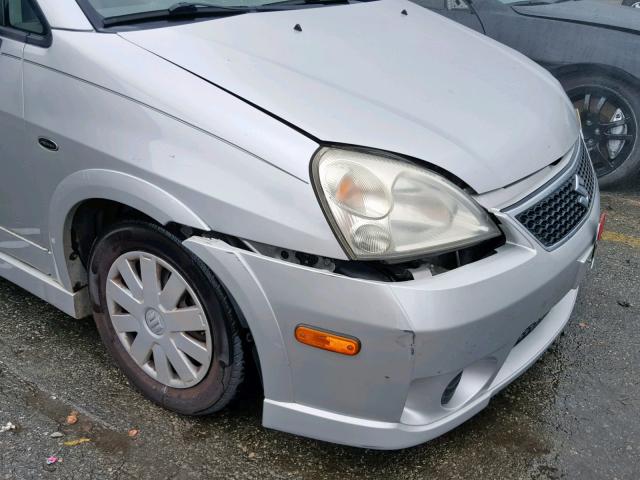 JS2RA62S675354498 - 2007 SUZUKI AERIO SILVER photo 9