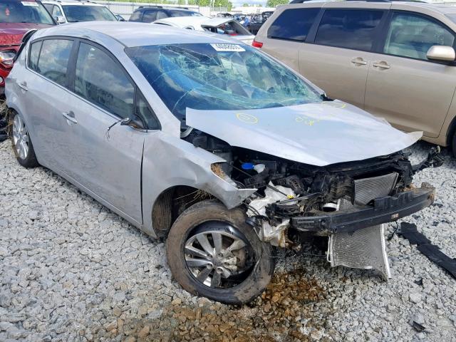 KNAFX5A86F5270818 - 2015 KIA FORTE EX SILVER photo 1