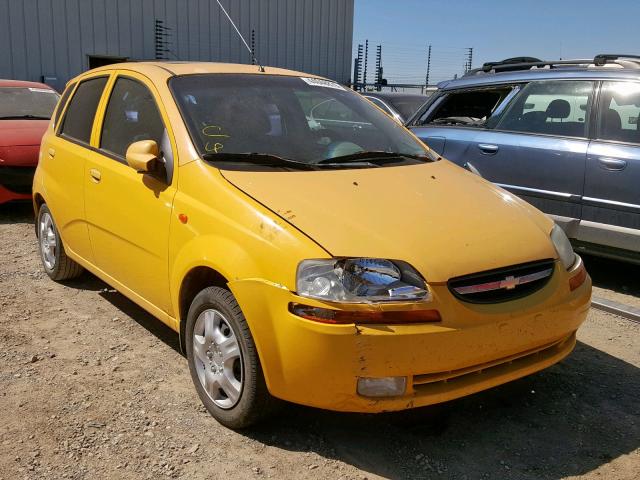 KL1TJ62654B176946 - 2004 CHEVROLET AVEO LS YELLOW photo 1