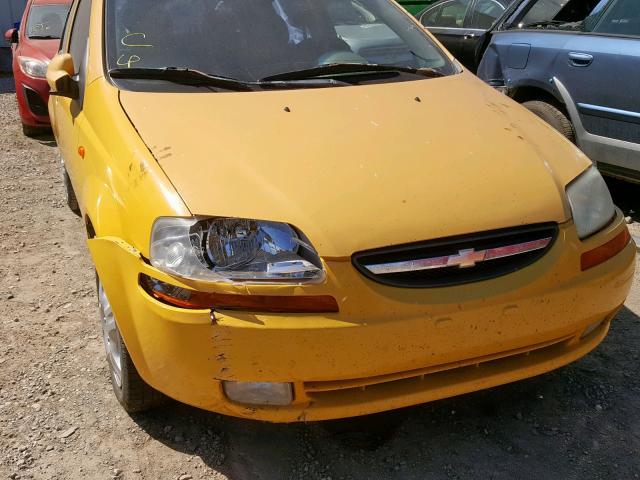 KL1TJ62654B176946 - 2004 CHEVROLET AVEO LS YELLOW photo 9