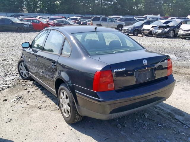 WVWMD23B7YP215294 - 2000 VOLKSWAGEN PASSAT GLS BLACK photo 3