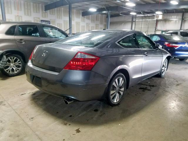 1HGCS12809A016028 - 2009 HONDA ACCORD EXL GRAY photo 4