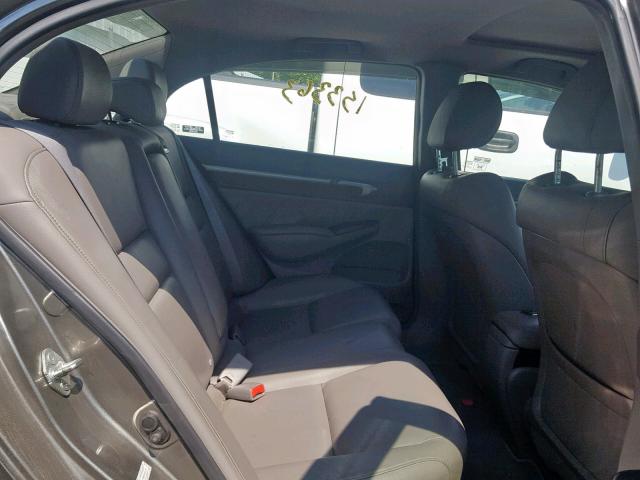 2HGFA16948H304170 - 2008 HONDA CIVIC EXL GRAY photo 6