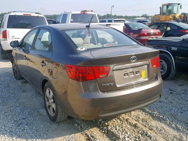 KNAFU4A21A5109316 - 2010 KIA FORTE EX BLACK photo 3