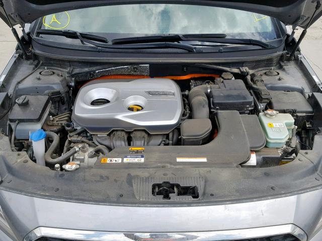 KMHE24L16HA055551 - 2017 HYUNDAI SONATA HYB GRAY photo 7