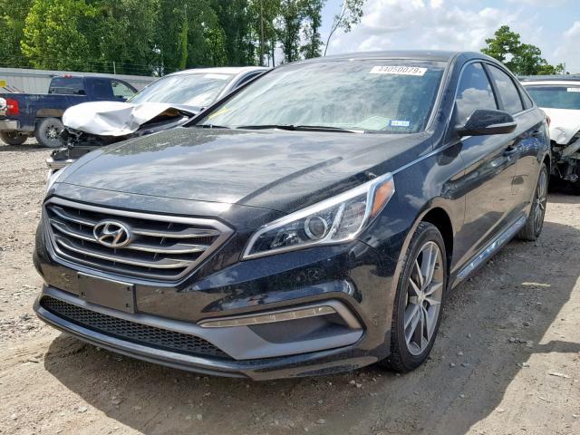 5NPE34AB3HH574756 - 2017 HYUNDAI SONATA SPO BLACK photo 2