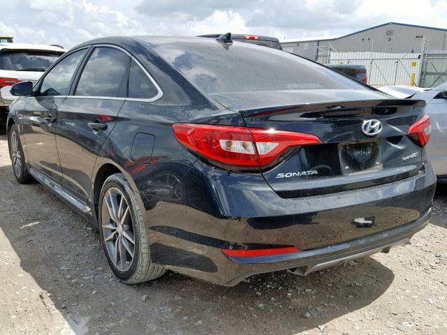 5NPE34AB3HH574756 - 2017 HYUNDAI SONATA SPO BLACK photo 3