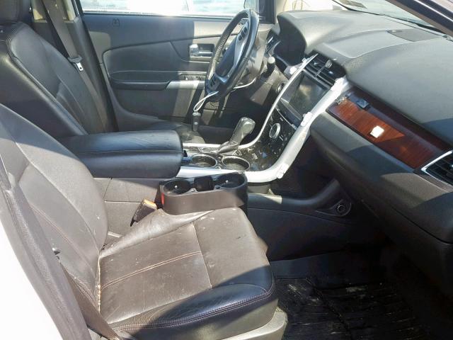 2FMDK4KC2BBB31132 - 2011 FORD EDGE LIMIT WHITE photo 5