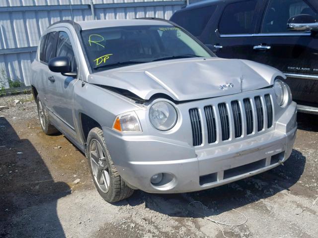 1J8FF47W78D680504 - 2008 JEEP COMPASS SP SILVER photo 1