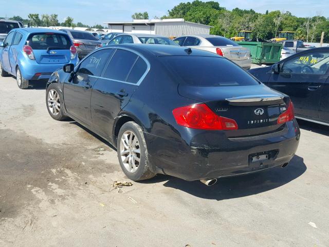 JNKCV61F89M362926 - 2009 INFINITI G37 BLACK photo 3