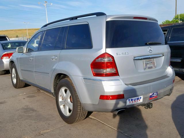 4JGBF71E07A189419 - 2007 MERCEDES-BENZ GL 450 4MA SILVER photo 3