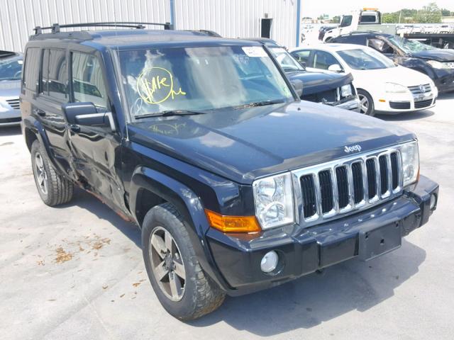 1J8HG48K68C184780 - 2008 JEEP COMMANDER BLACK photo 1