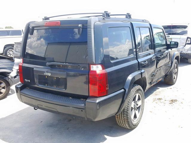 1J8HG48K68C184780 - 2008 JEEP COMMANDER BLACK photo 4