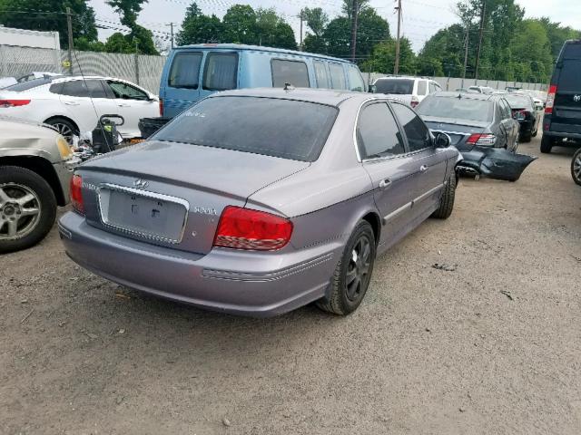 KMHWF25H25A175012 - 2005 HYUNDAI SONATA GL BLUE photo 4