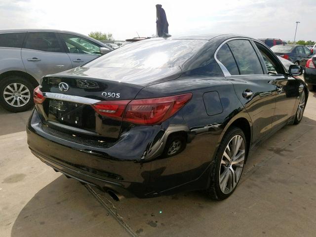 JN1EV7AP7JM364490 - 2018 INFINITI Q50 LUXE BLACK photo 4